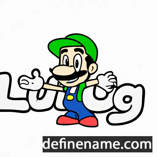 cartoon of the name Luiggi