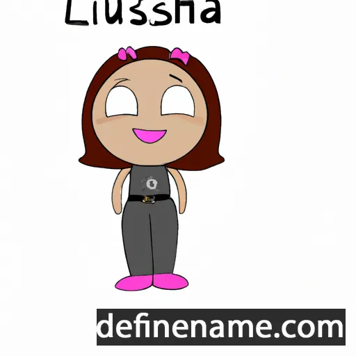 cartoon of the name Luisah