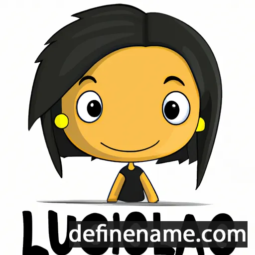 cartoon of the name Luisangela