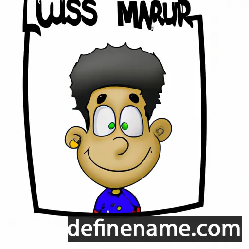 cartoon of the name Luismar