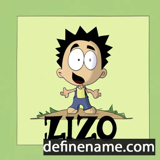 cartoon of the name Luizo