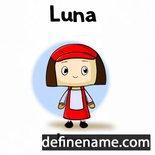 cartoon of the name Lujana