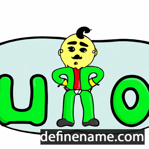 cartoon of the name Lujo