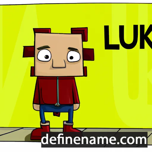 cartoon of the name Luk