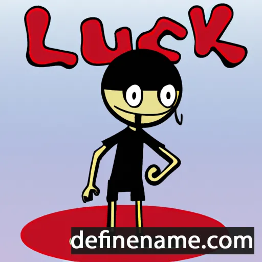 cartoon of the name Luk