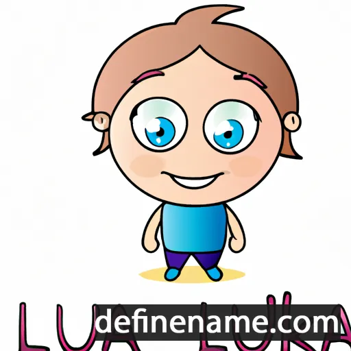 cartoon of the name Luka