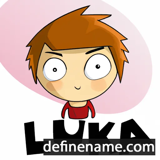 cartoon of the name Luka