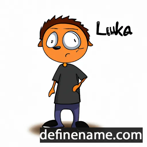 cartoon of the name Lukesa