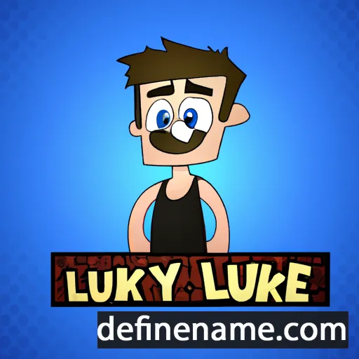 cartoon of the name Lukey