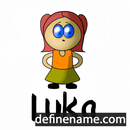 cartoon of the name Lukila