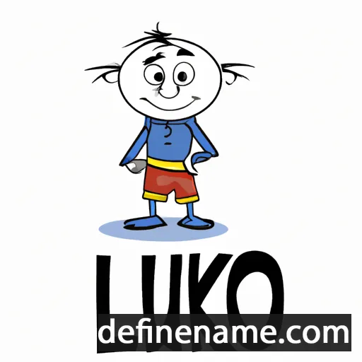 cartoon of the name Luko