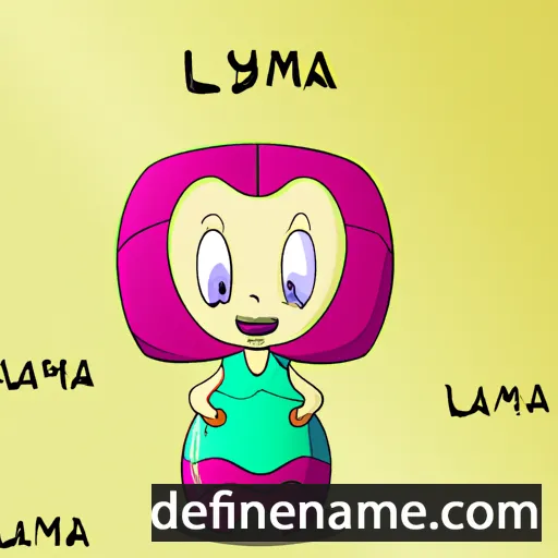 cartoon of the name Lumaya