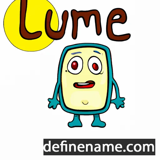 cartoon of the name Lume