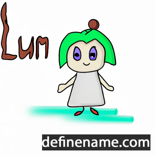 cartoon of the name Lumi