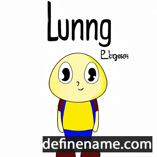 cartoon of the name Luming