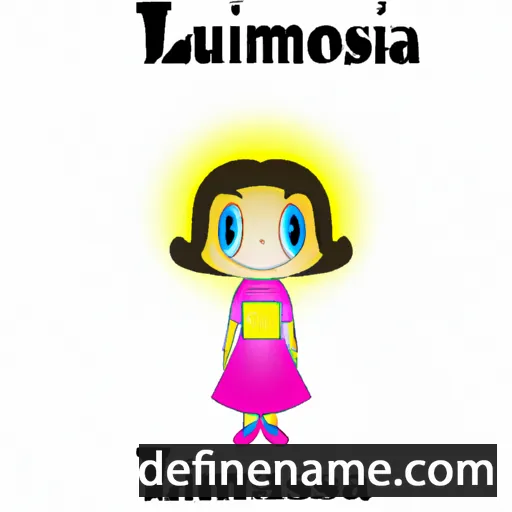 cartoon of the name Luminosa