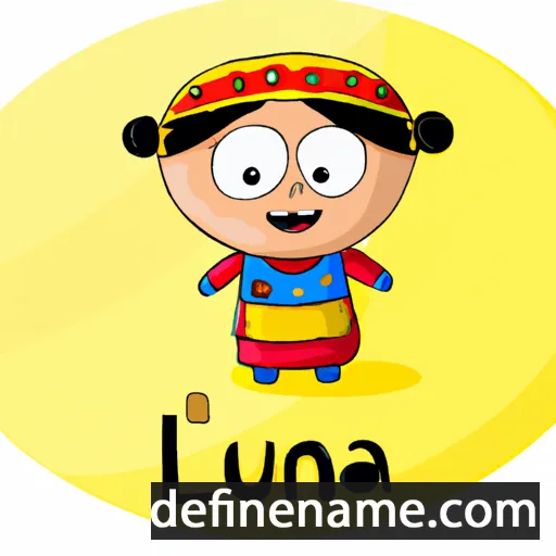 cartoon of the name Lunja