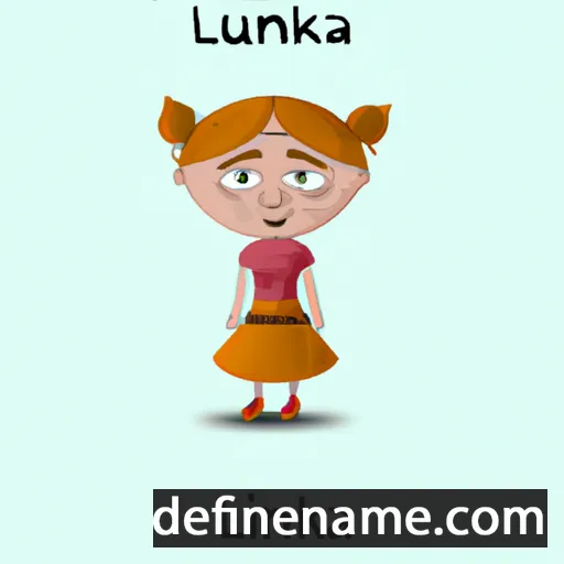 cartoon of the name Lunka