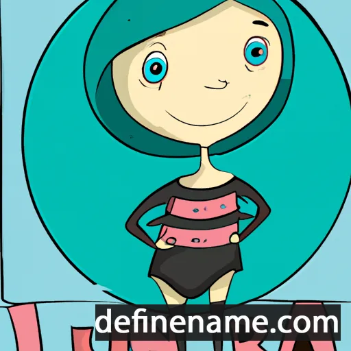 cartoon of the name Lurena