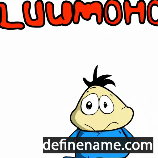 cartoon of the name Lushomo