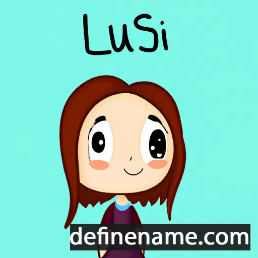 cartoon of the name Lusi