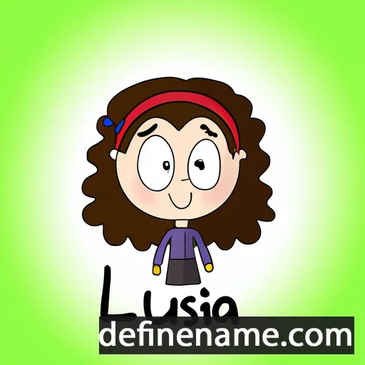 cartoon of the name Lusila