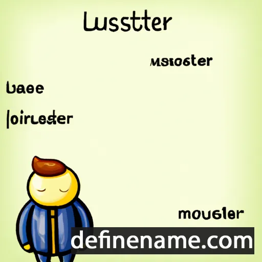 cartoon of the name Luster