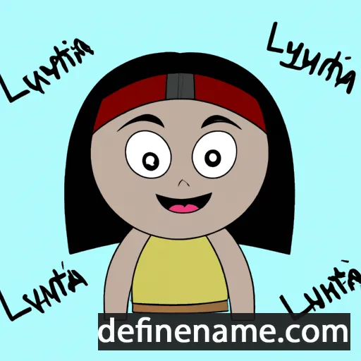 cartoon of the name Lutanya