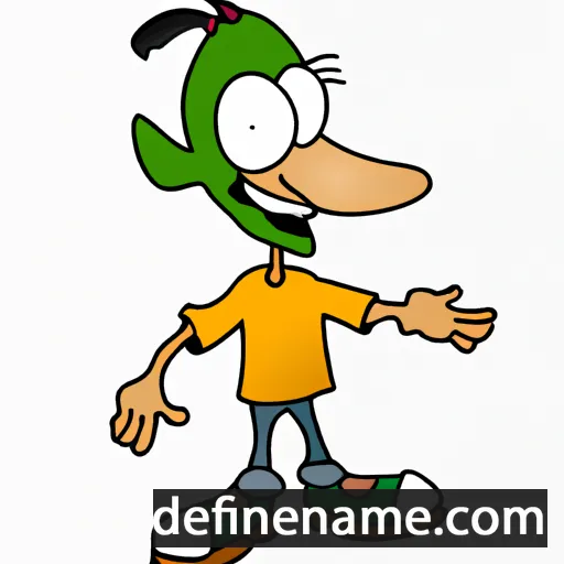 cartoon of the name Lutendo