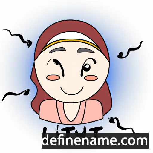 cartoon of the name Lutfiyah