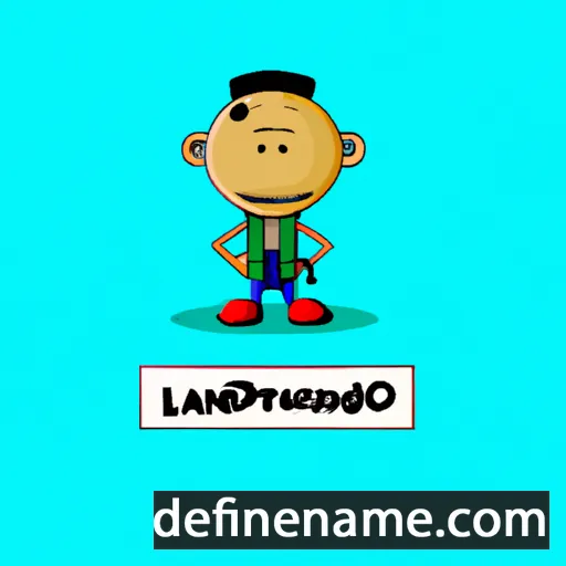 cartoon of the name Luthando