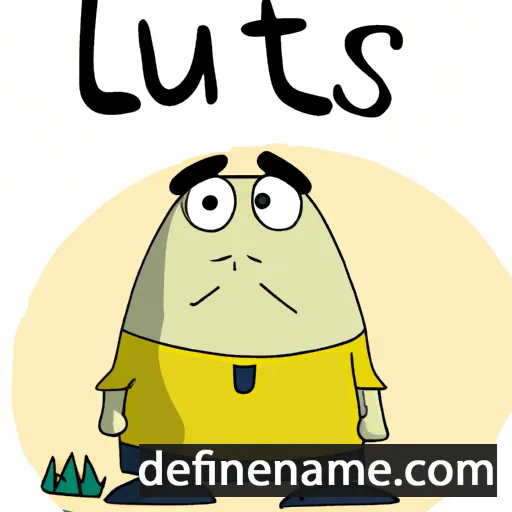 cartoon of the name Lutuś