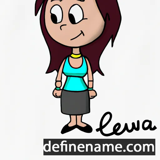 cartoon of the name Luvena