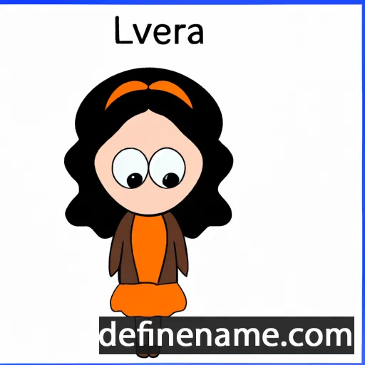 cartoon of the name Luverna