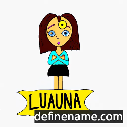 cartoon of the name Luxana