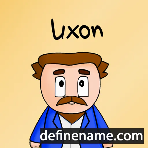 cartoon of the name Luxon