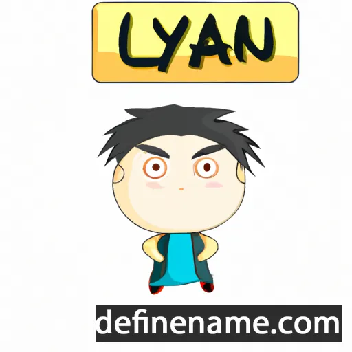 cartoon of the name Luyan