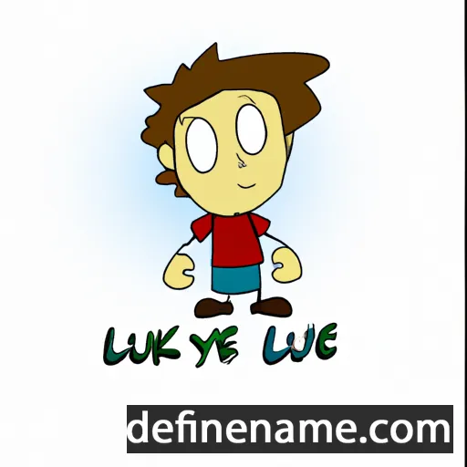 cartoon of the name Luyke