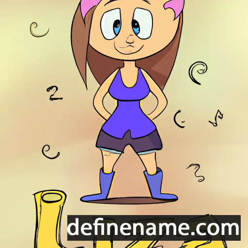 cartoon of the name Luza