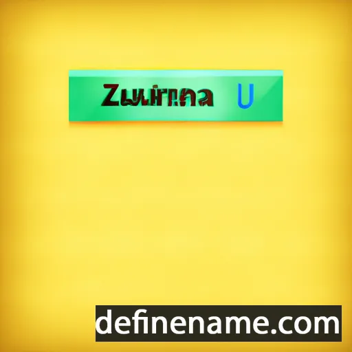 cartoon of the name Luzanira