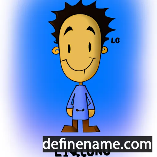 cartoon of the name Luziano