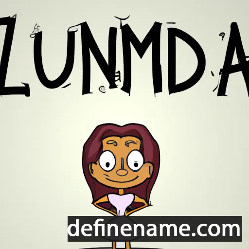 cartoon of the name Luzminda