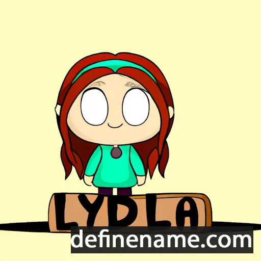 cartoon of the name Lýdía