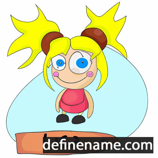 cartoon of the name Lycka