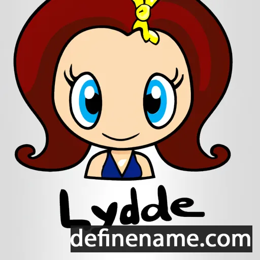 cartoon of the name Lyddie