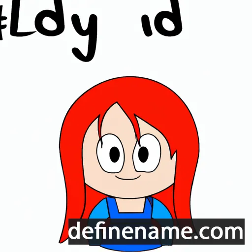 cartoon of the name Lyde