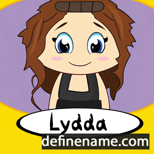 cartoon of the name Lydianna