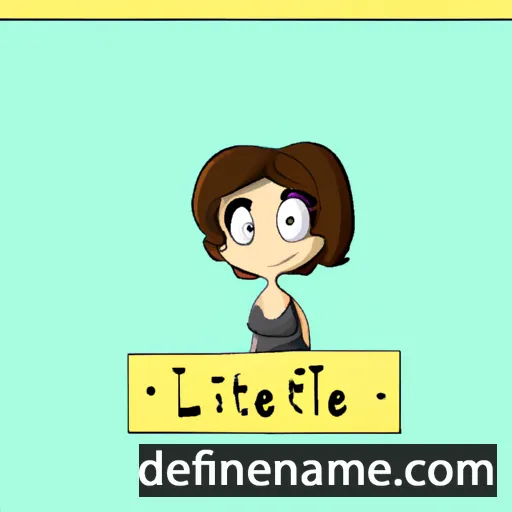 cartoon of the name Lyette