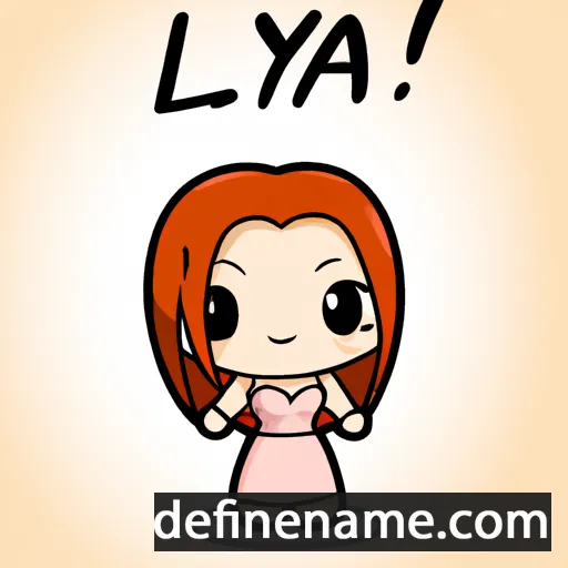 cartoon of the name Lyja