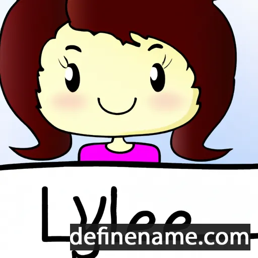 cartoon of the name Lylee